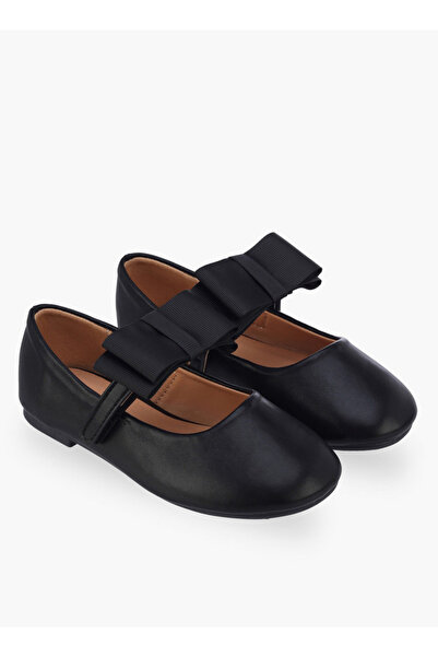 Juniors Girls Hook & Loop Ballerina Shoes