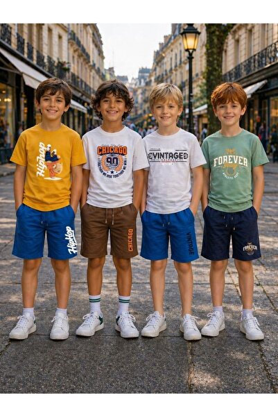 armicem ArmiKids 4-Piece Advantage Pack για αγόρια με πολύχρωμα σορτς με στάμπα