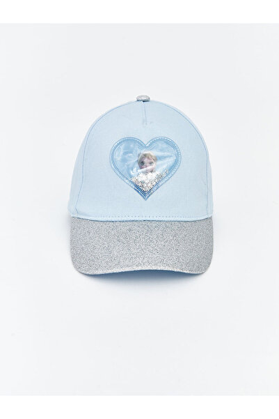 LC Waikiki Blue Frozen Embroidered Girl's Cap Hat from Güli̇s Gi̇yi̇m