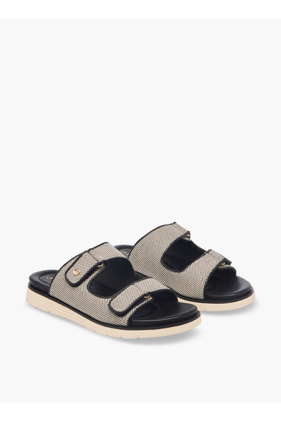 Le Confort Women Weave Textured Slip-On Comfort Sandals
