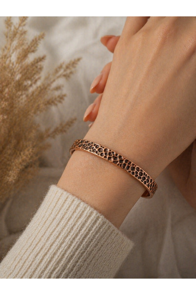 vogutima jewelery&silver by timuçin mavili سوار نسائي من النحاس - موديل مصنوع...