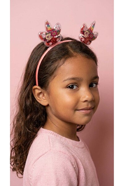 Katia&Bony Κοριτσίστικο 3D Μονόκερος με Γκλίτερ Σκούρο Ροζ Στέμμα