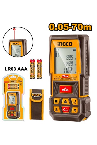 Ingco Συσκευή Μέτρησης Απόστασης Λέιζερ 70 μ. HLDD 0708