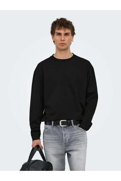 Only & Sons Onscaspian Airlfex Rlx Ls Tee Noos Men's T-Shirt Black (22031941)