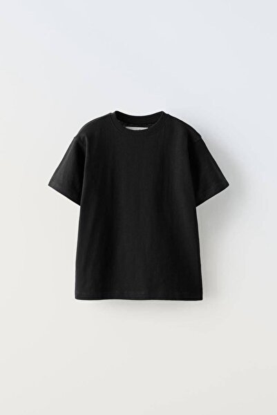 Motebarn Wear Boy's Basic T-Shirt with Striped Shoulders - 100% Cotton Comfor...