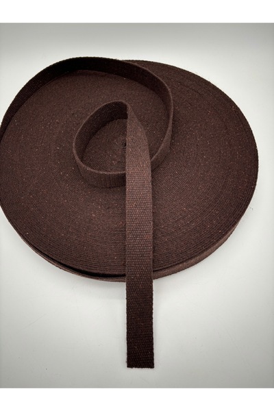 kumasfabrik (3 εκ. πλάτος) 100% ΒΑΜΒΑΚΙ Λαβή Τσάντας, Λουράκι/Στήλη Τσάντας-Καφέ