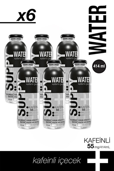 suppy Vitamin Water Kafeinli İçecek 6 Adet 414 ml