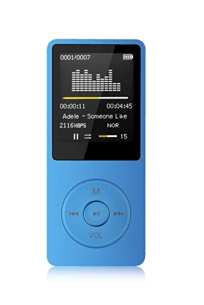 Tastech 1049MP 8GB Hafıza Kartı Hediyeli Ekranlı Mp3 Çalar Dahili Hoparlör Fm...