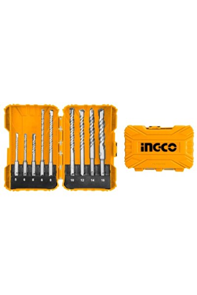 Ingco Σετ τρυπανιών σκυροδέματος SDS PLUS 9 τεμάχια AKDL 30901