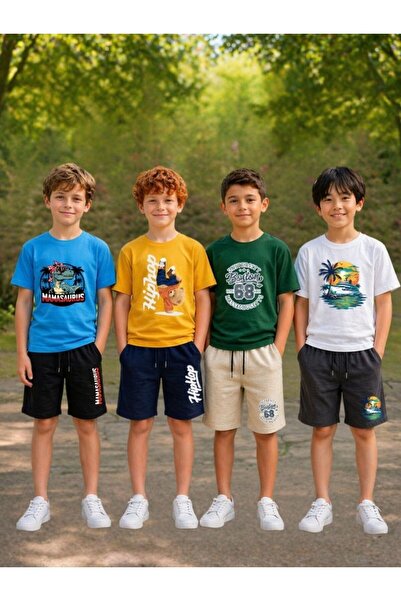 armicem ArmiKids 4-Piece Advantage Pack για αγόρια με πολύχρωμα σορτς με στάμπα