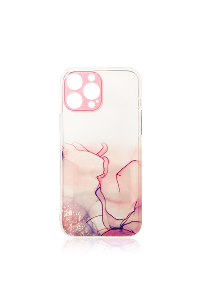 OEM Θήκη TPU με όψη μαρμάρου για Apple iPhone 12 Pro Max - Ροζ Μινιμαλιστικό ...