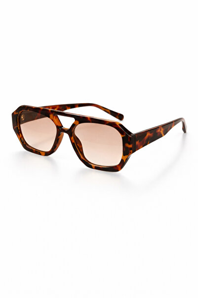 BAYDUK Lenix Tortoise Gradient Glass Unisex Sunglasses
