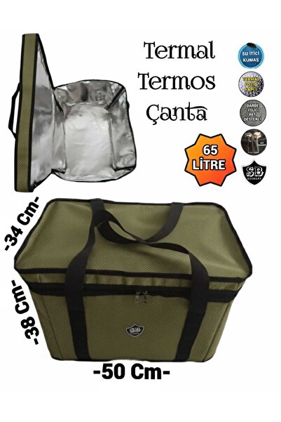 ozbience Büyük Termos Termal Çanta, 65 Litre, 8 Kişilik Aileler İçin, Sıcak v...