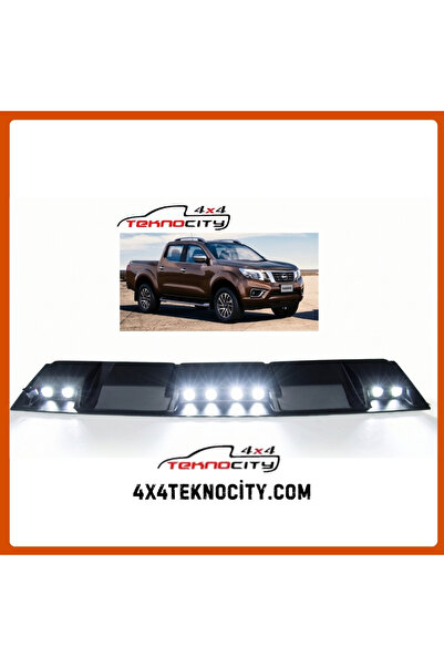 TEKNOCİTY NİSSAN NAVARA 2015 SONRASI LEDLİ MOONVİSÖR TAVAN KEBİ BEYAZ SÜPER L...