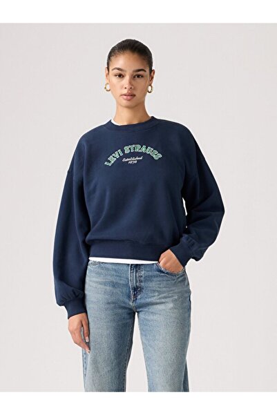 Levi's Kadın Grafik Desenli Vintage Bol Kesim Sweatshirt 005OZ-0001