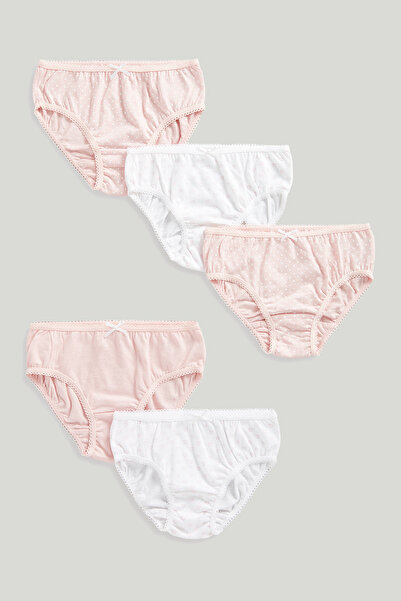MOTHERCARE 5Li Pembe Beyaz Külot Set