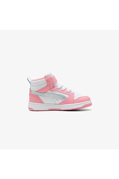 Puma Rebound V6 Mid Space Belle Children's Pink Sneaker Shoes 40277001