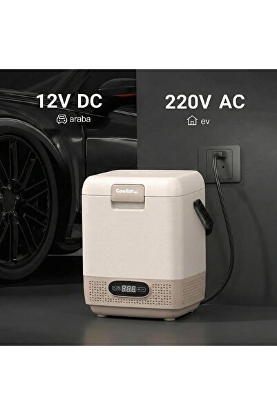 Coolist CLK12C 12/24Volt/ 220Volt 12 Litre Taşınabilir Kompresörlü Oto Buzdolabı