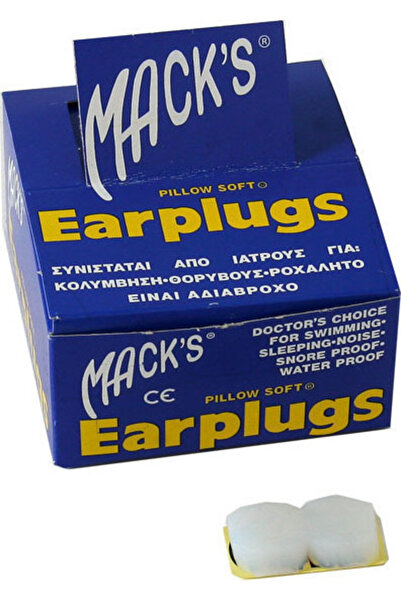 Mack's Μαλακές Ωτοασπίδες Σιλικόνης σε Σχήμα Μαξιλαριού