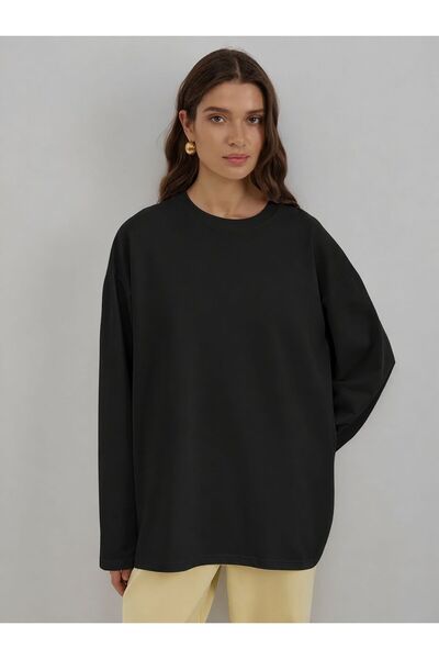 Hira Clothing Μπλούζα/Τοπ/Μπλουζάκι από βαμβάκι με φαρδιά μανίκια, σε χαλαρή ...