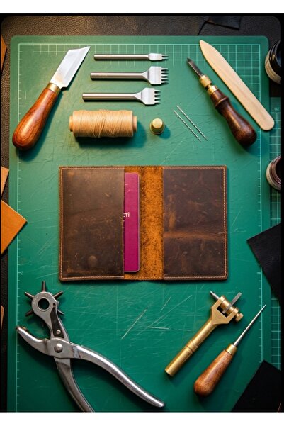 Vintage Leather Pasaport Kabı