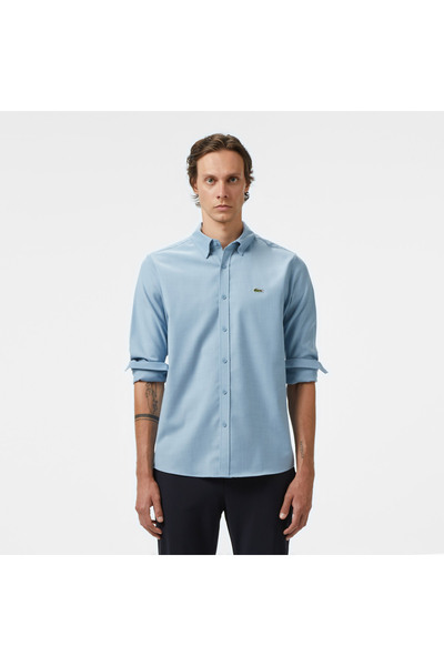 Lacoste Erkek Regular Fit Mavi Gömlek