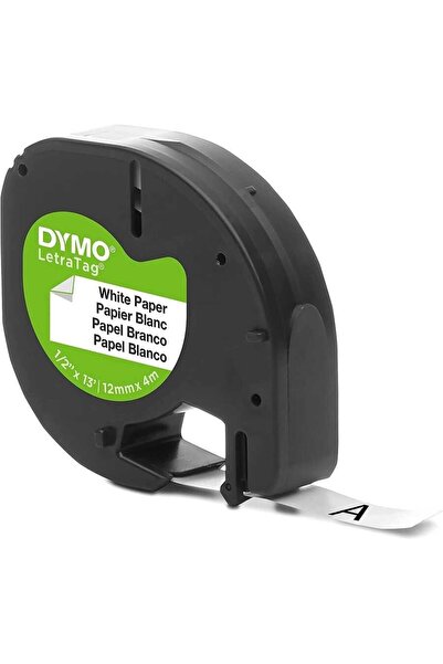 Dymo LetraTag Beyaz Kağıt Etiket 59421 (10'lu Paket)