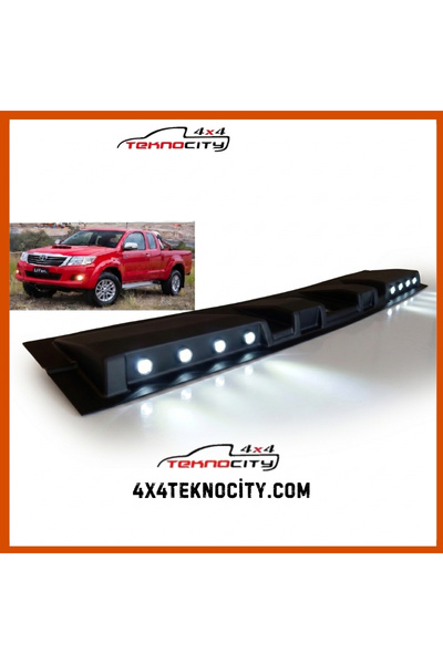 TEKNOCİTY TOYOTA HİLÜX 2015 SONRASI MOONVİSÖR TAVAN KEBİ BEYAZ LED Off-Road A...