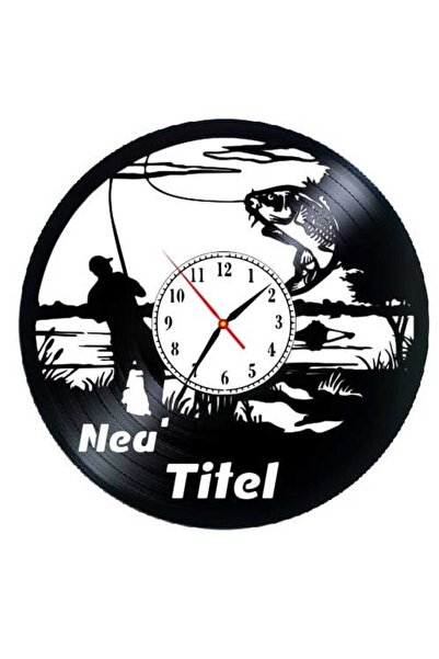 OEM Διακοσμητικό Ρολόι Τοίχου 'Μεγάλο Μπάσο - Ψαραγωγική Περιπέτεια'