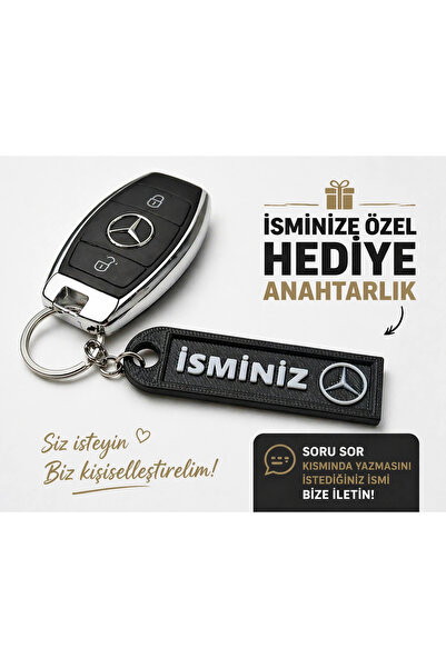 YSN SOUNDS İsimli Mercedes Anahtarlık , Kişiye Özel - Hediyelik İsimli Araç L...