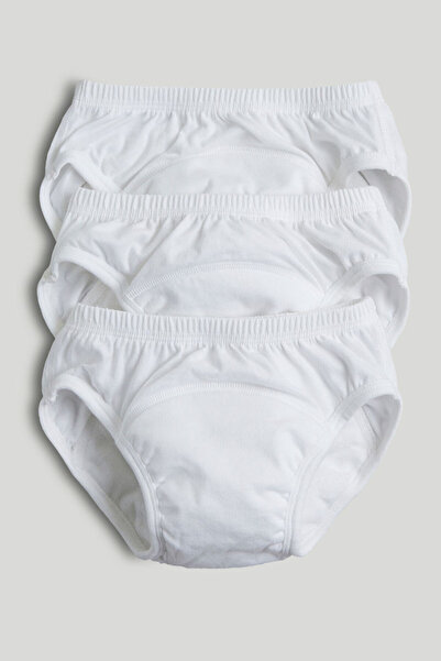 MOTHERCARE 3Lü Beyaz Alıştırma Külodu