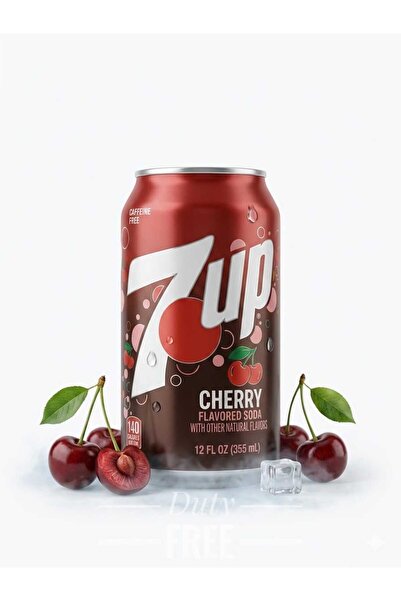 hijazigroup 7UP Cherry Flavored Soda 355 ml