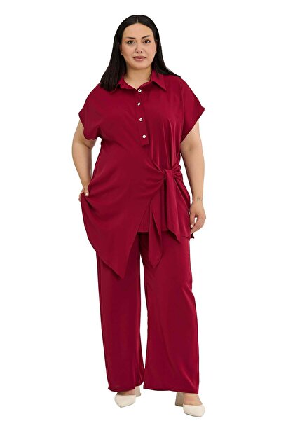 DISENTIS MODEST Σετ δύο τεμαχίων σε μεγάλο μέγεθος με πουκάμισο και παντελόνι...