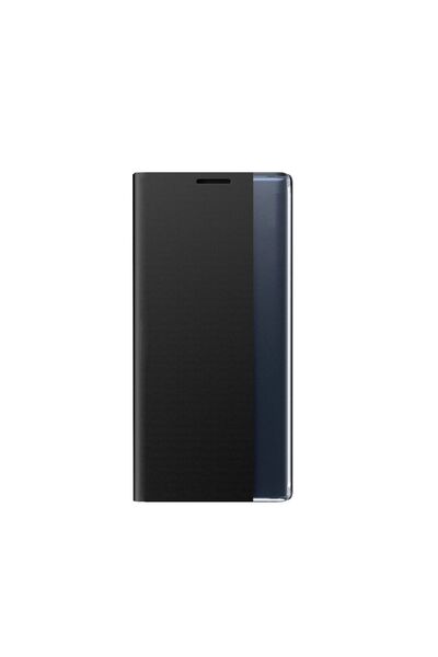 OEM Husă tip carte cu funcție Stand pentru iPhone 16e - Piele neagră cu clape...