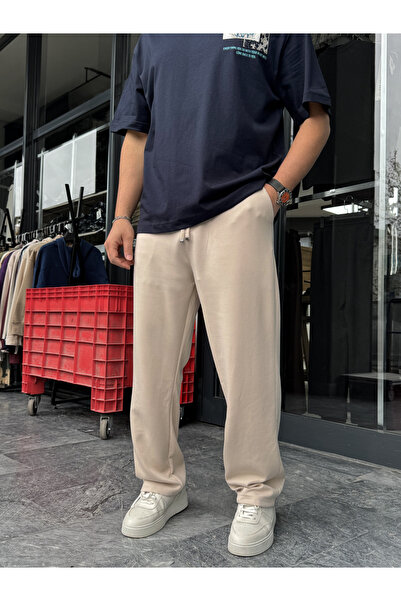 BYBASICMAN Trening larg din Lycra bej LNS-22075