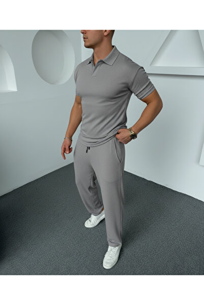 Fifty Color Γκρι, Υπερμεγέθη/Φαρδιά Γραμμή, Αντιρυτιδικό με Υφή, Σετ Οθωμανικ...