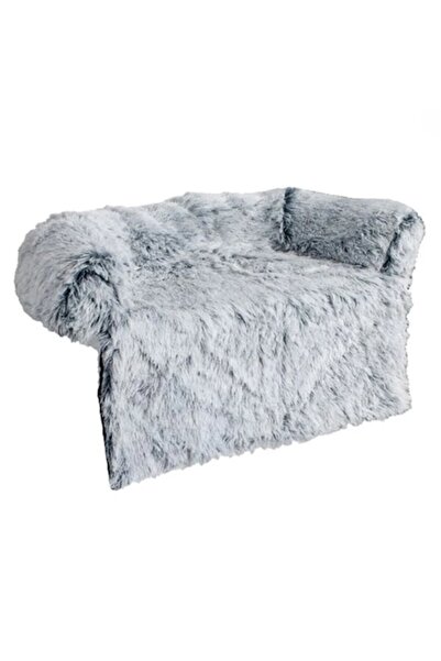 OEM Κουβέρτα για κρεβάτι κατοικίδιων, Γκρι, 95x80εκ., με περίγραμμα