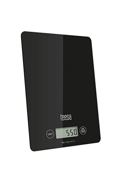 Teesa BLACK GLASS KITCHEN SCALE