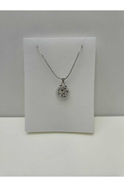 FASHİON JEWELRY Colier cu pandantiv pește cu strasuri