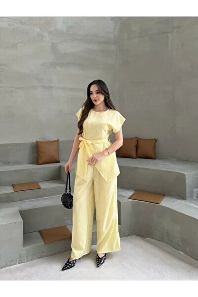 Cool & Sexy Κίτρινο Σετ Εργαλείων Κοιλότητας Χτένας με Μισό Μανίκι