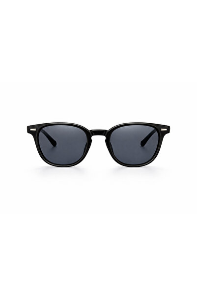 BAYDUK Nox Black Glass Unisex Sunglasses