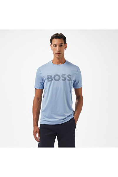BOSS Active Erkek Mavi T-Shirt