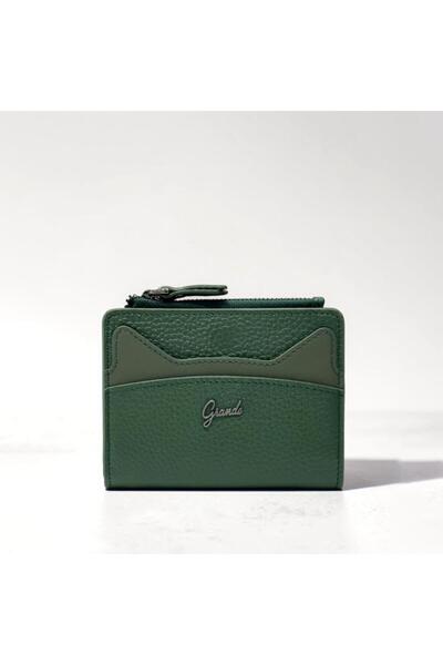 Grande Γυναικείο πορτοφόλι από γνήσιο δέρμα, μικρού μεγέθους