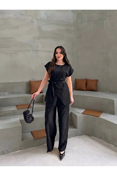 Cool & Sexy Μαύρο Σετ Εργαλείων Κοιλότητας Χτένας με Μισό Μανίκι