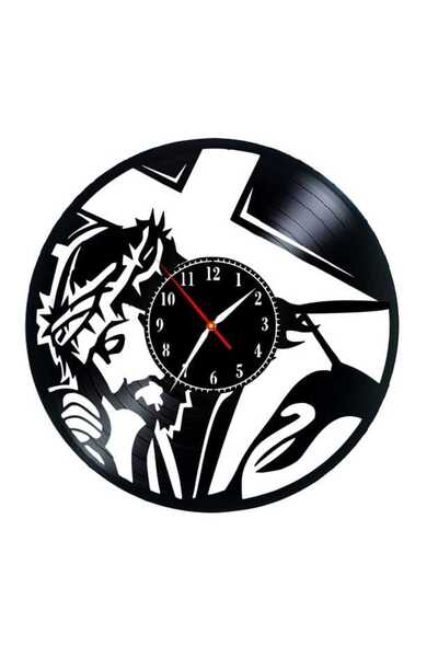 OEM Διακοσμητικό Ρολόι Τοίχου 'Ιησούς Χριστός - Πίστη'