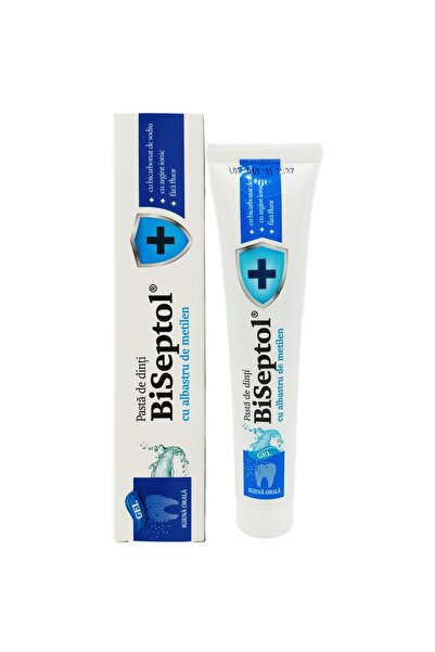 Biseptol Οδοντόκρεμα με μπικαρβονικό νάτριο, μπλε του μεθυλενίου και ιονικό α...