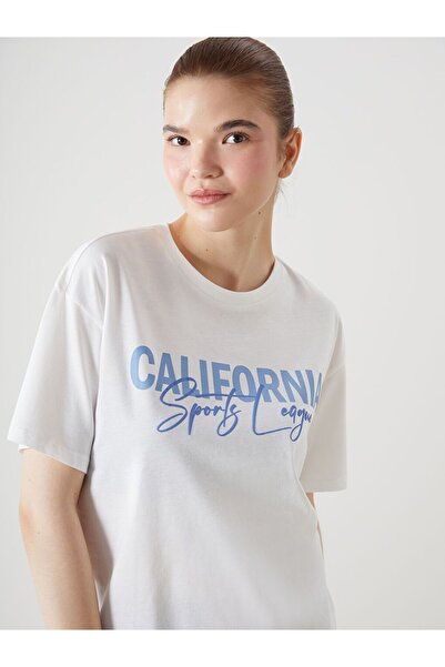 LC Waikiki Xside Active Crew Neck California Printed Women's Sports T-Shirt