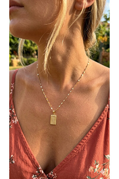 İNN JEWELLERY Çelik Kolye Kararmaz Antialerjik Vintage Zirkon Figürlü (2 YIL ...