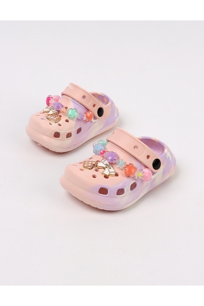 MiniKids Jibbtz Jewelry ελαφριά παντόφλα από αφρό, κοραλί