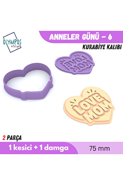 Olympos Atölye Mother's Day - 6 |   75mm |   Cookies - Sugar Dough - Play Dou...